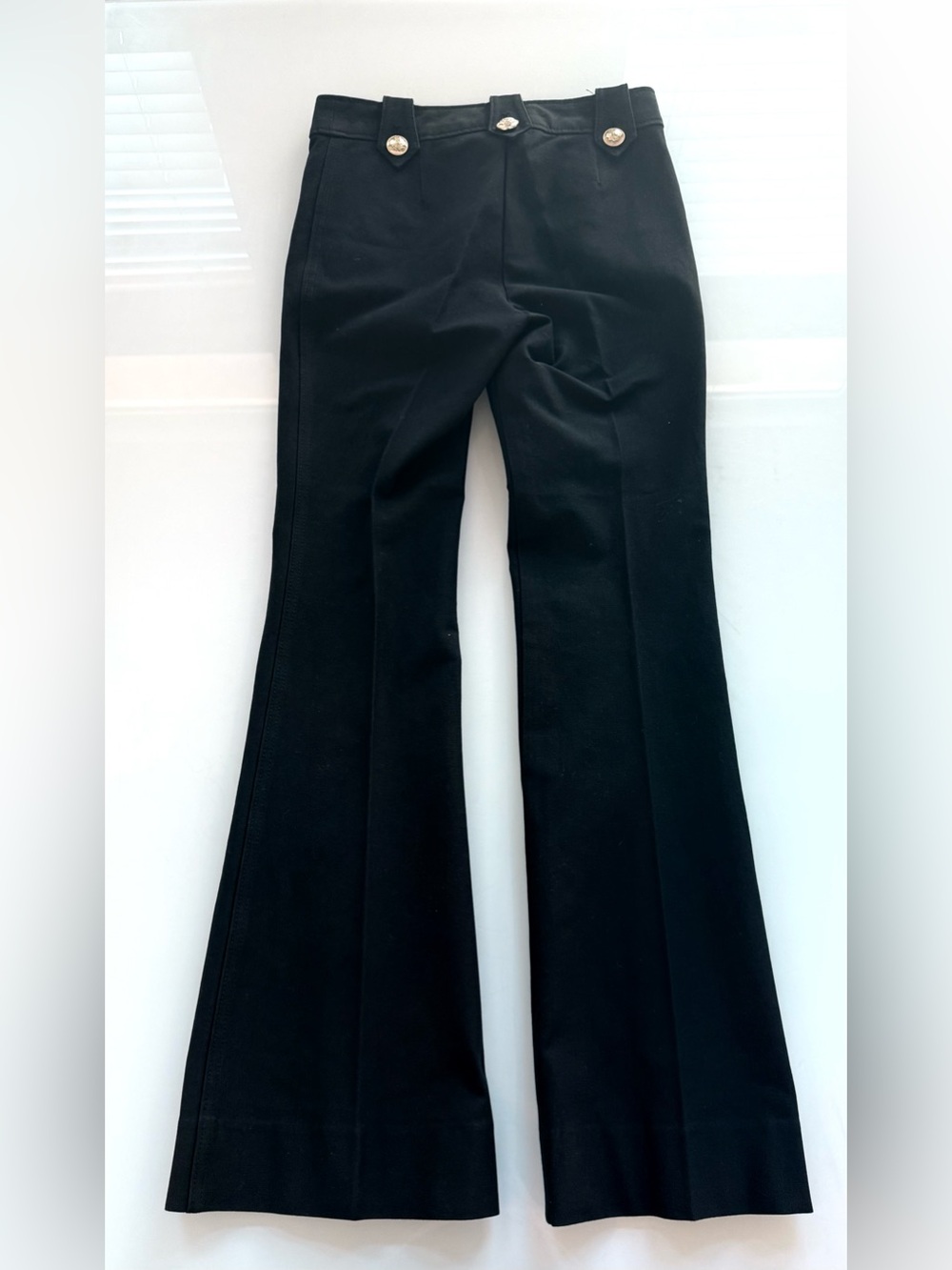 Derek Lam 10 Crosby Robertson Flare Trousers Women’s Size 4 Black NWT - Picture 4 of 11